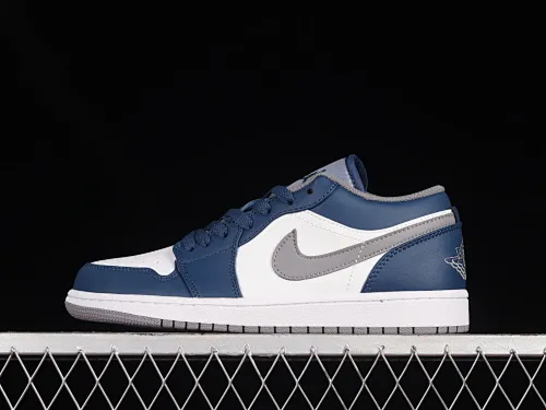 All categories Air Jordan Jordan series basketball shoes Air Jordan 1 Low Z version Air Jordan 1 Low "French Blue" AJ1 Joe 1 white blue cultural low-top casual sneakers 553558-412